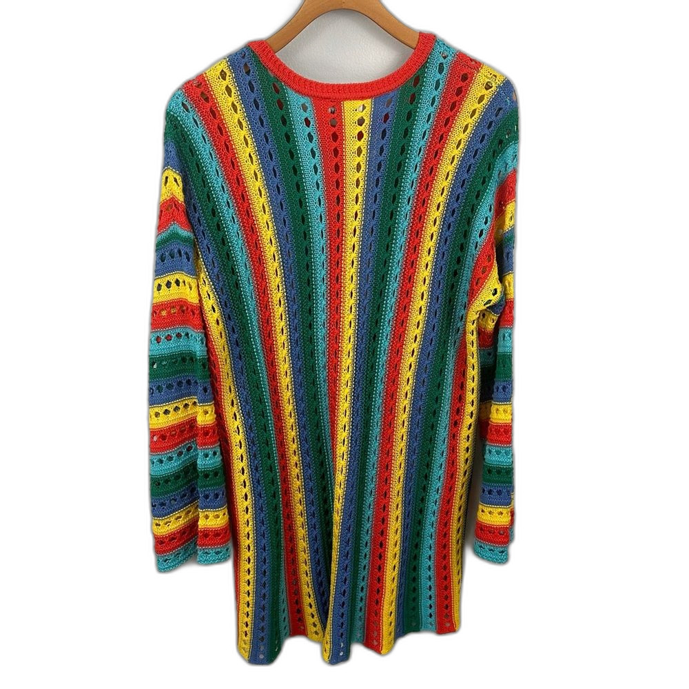 Show Me Your Mumu Cruz Sweater Rainbow Tropic Knit Size Medium - Picture 6 of 13